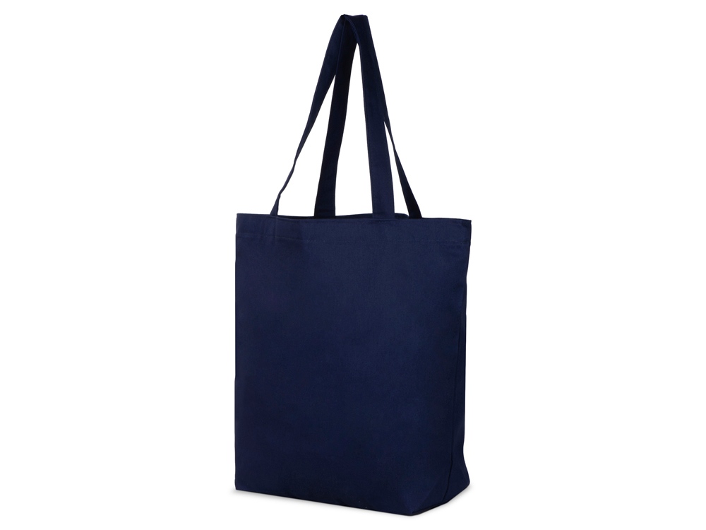 Сумка с широким дном и боками, синий-0