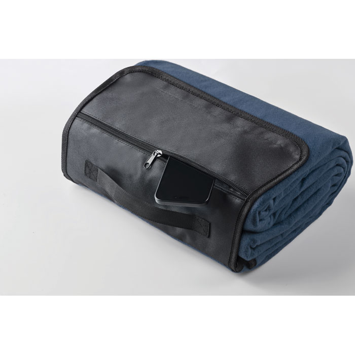 Плед для пикника, синий-3