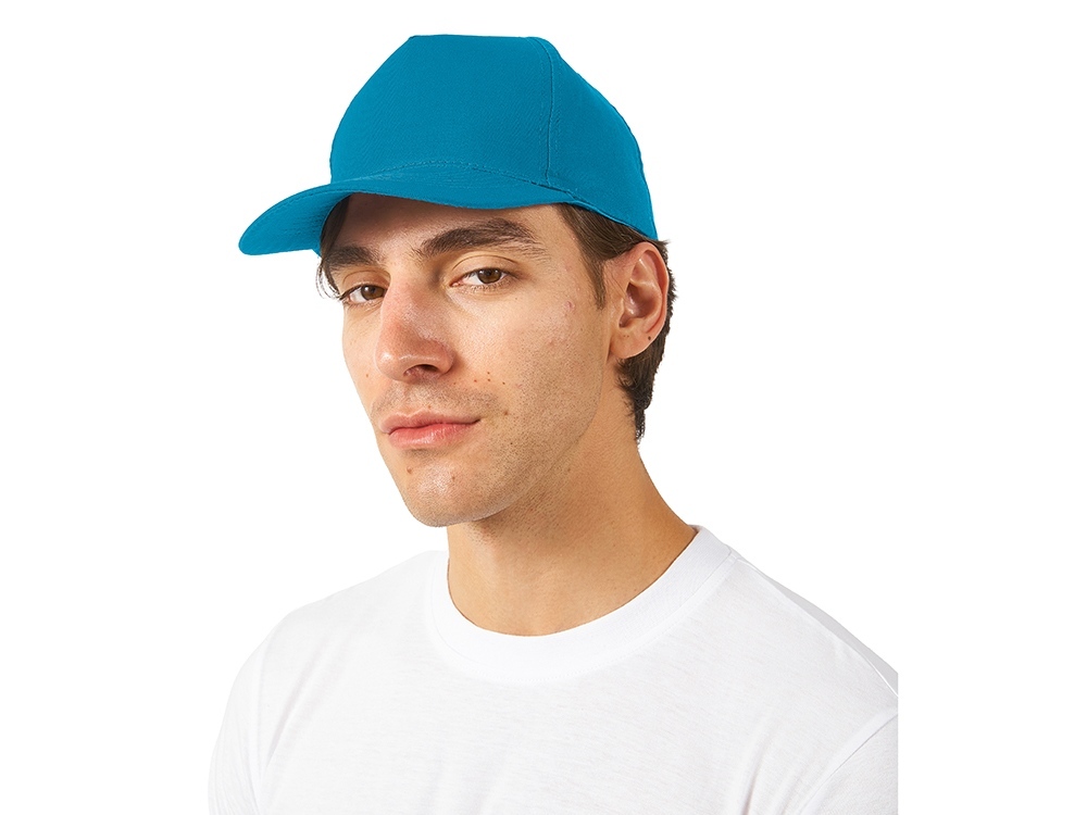 Бейсболка Memphis 5-ти панельная 165 гр, ярко-голубой-1