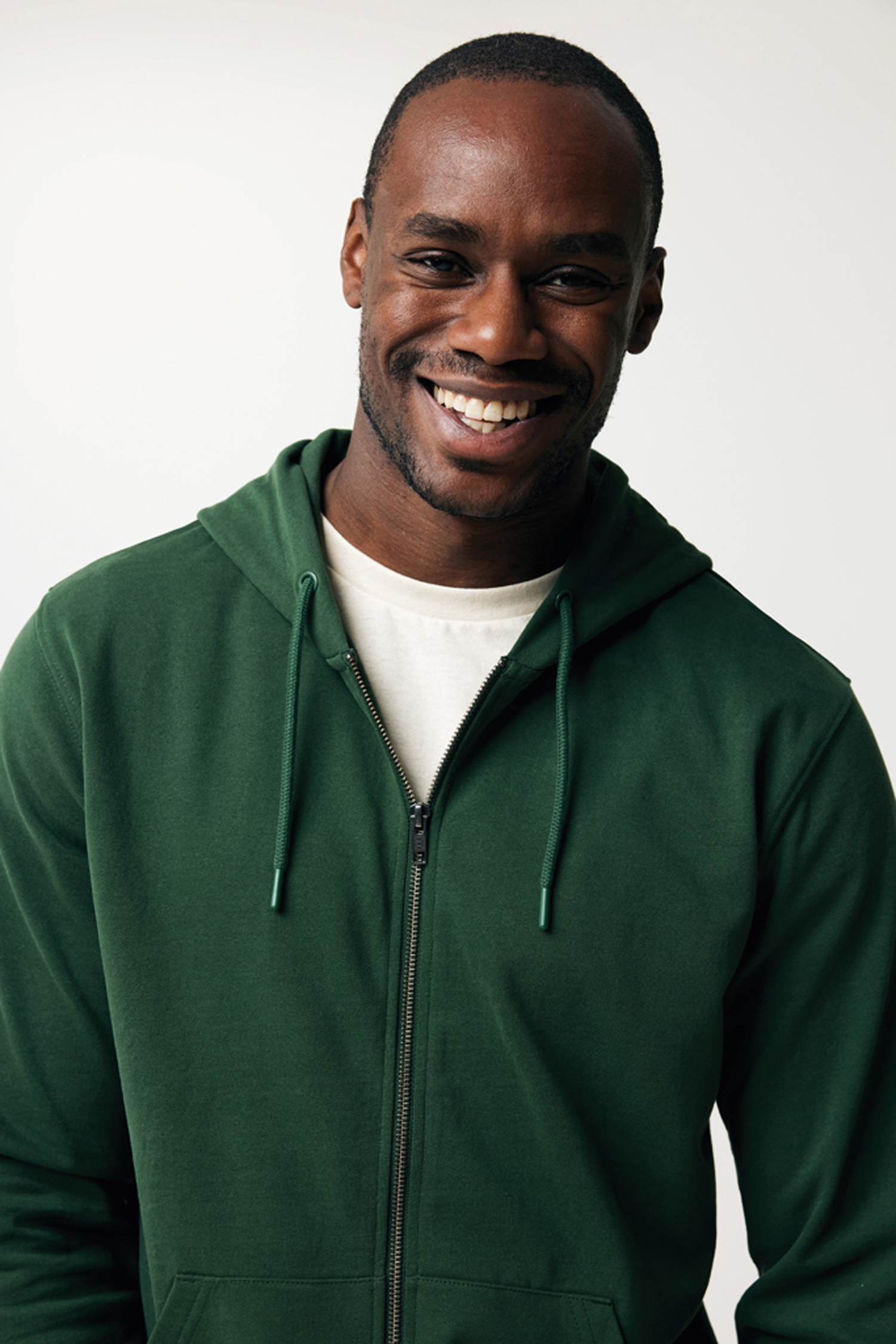 Худи на молнии Iqoniq Abisko из переработанного хлопка, унисекс, 340 г/м²-8