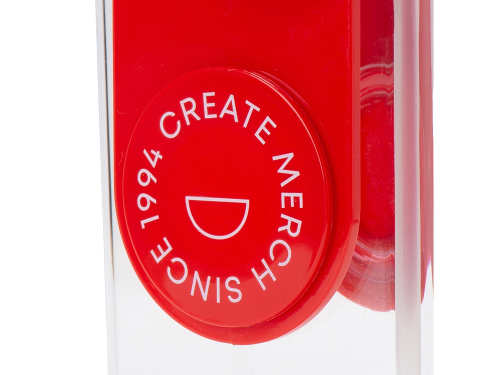 Бутылка для воды JUICY DRINK BOX, красный (тампопечать)-1