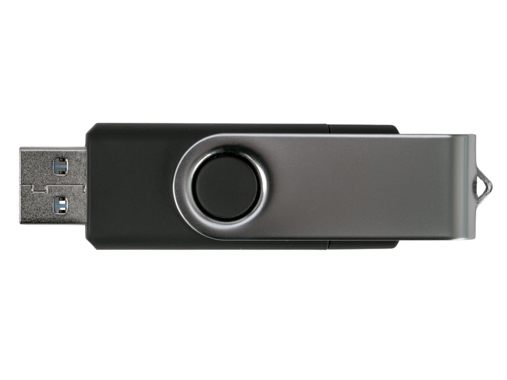 USB3.0/USB Type-C флешка на 32 Гб Квебек C, черный-4