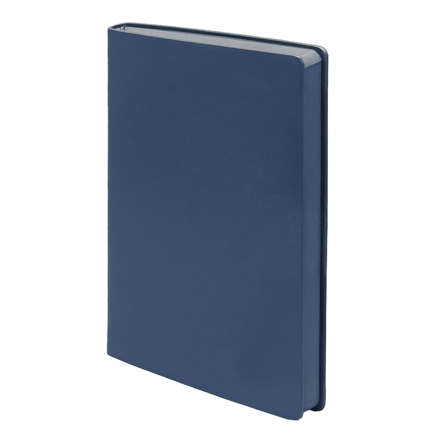 Бизнес-блокнот LADY, формат А5, темно-синий, блок в клетку, темно-синий-0