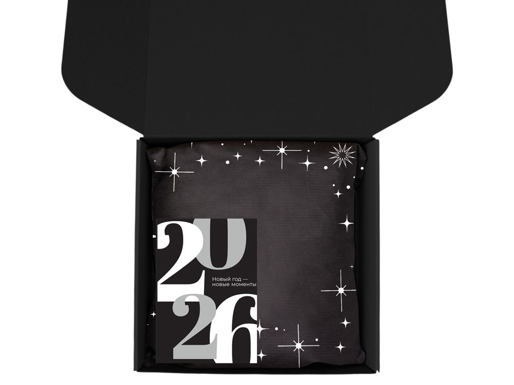 Подарочный набор c термокружкой, чаем, кофе и блокнотом, серый-2