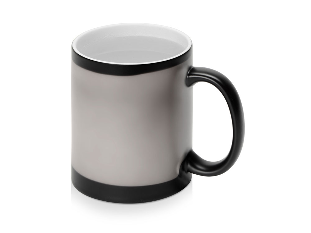 Кружка-хамелеон Magic матовая, черный/белый-4