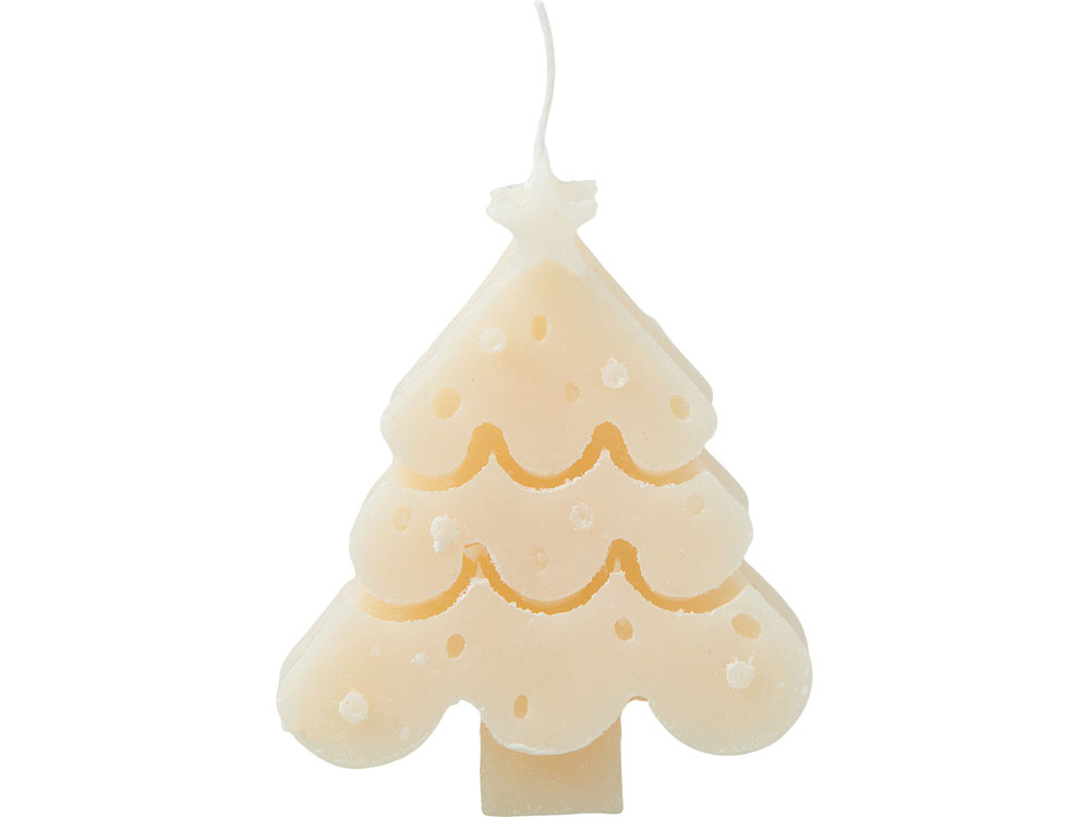 Свеча Елочка, молочный-1