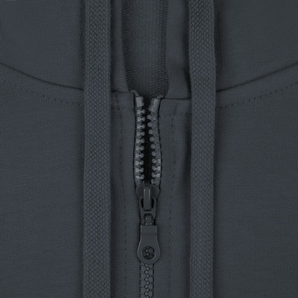 Толстовка на молнии с капюшоном Siverga 2.0, темно-серая (графит)-4