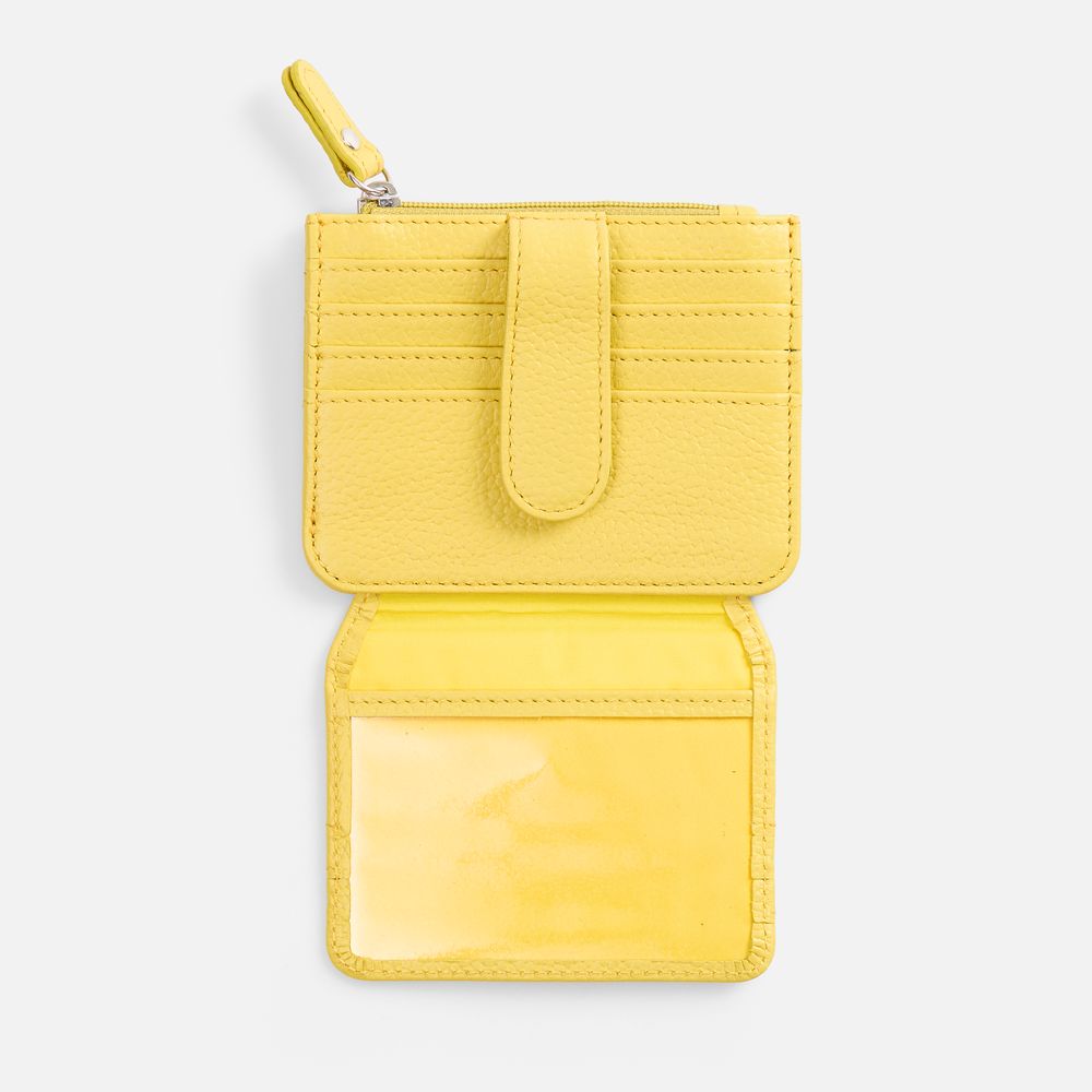 Картхолдер на молнии Unison, желтый-4