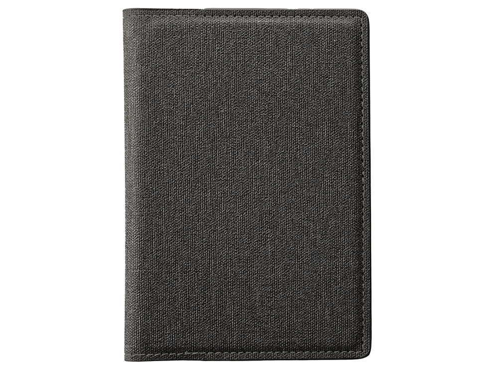 Подарочный набор Consul: обложка для паспорта и картхолдер, серый-7