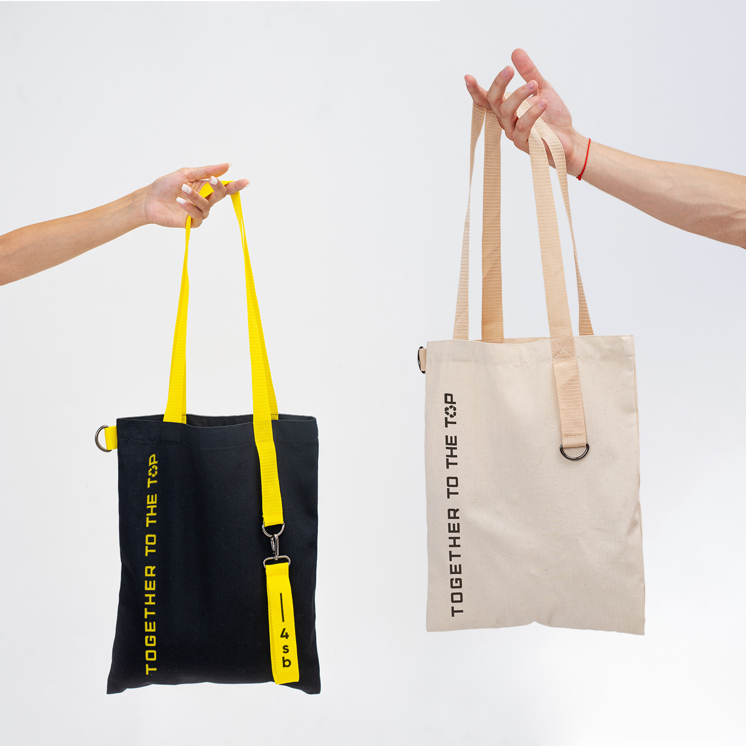 Шоппер Superbag black (чёрный с жёлтым)-9