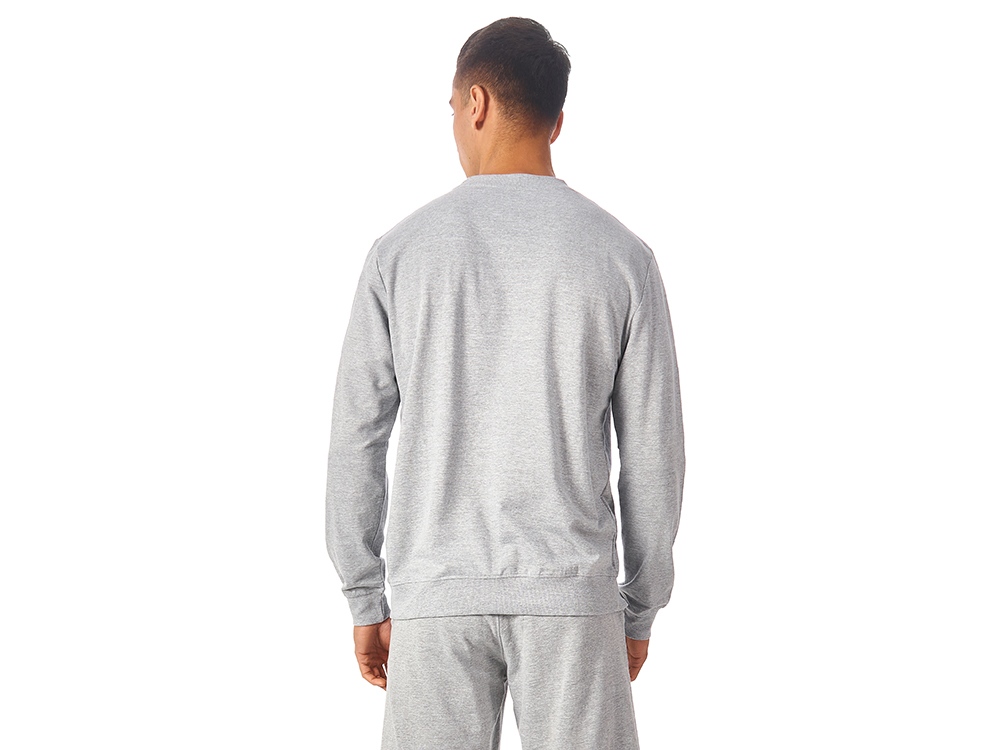 Свитшот Warsaw 220гр, унисекс, серый меланж-4