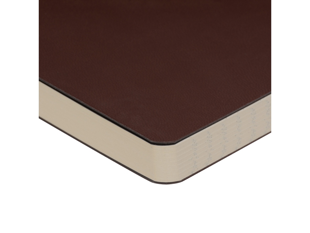 Ежедневник А5 недатированный Megapolis Velvet Flex, коричневый-2