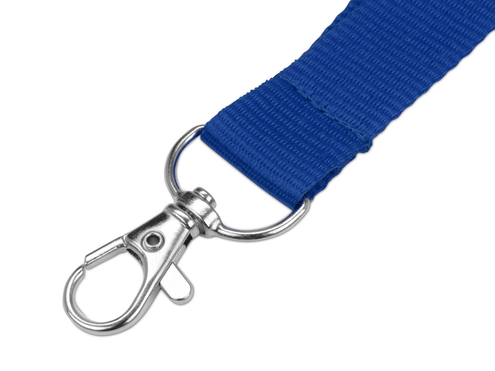 Ланьярд с карабином и замком безопасного разрыва, синий-1