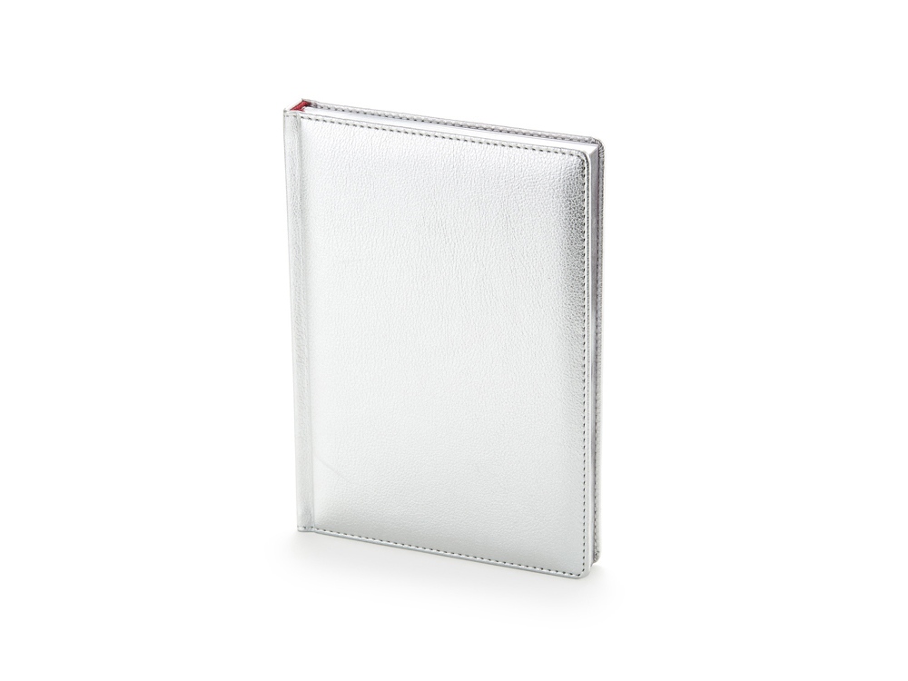 Ежедневник недатированный А5 Sidney Nebraska, серебристый (серебряный обрез)-0