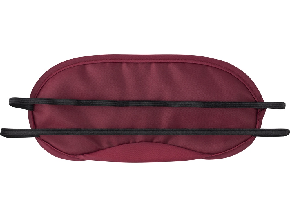 Маска для глаз Travel из нейлона (190T) с двойными резинками, бордовый-2