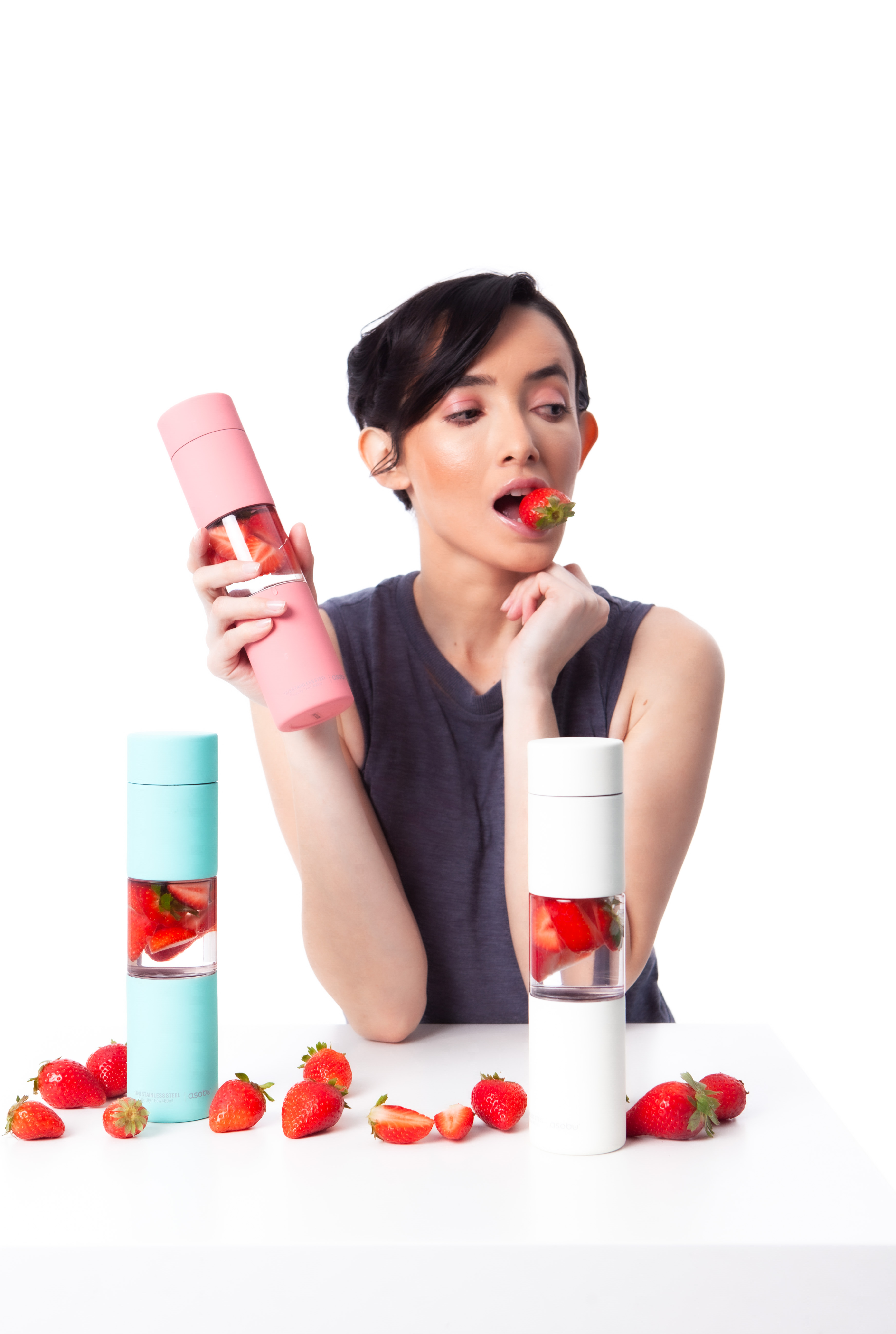 Термобутылка FLAVOUR U SEE, 460 мл, бирюзовая-4