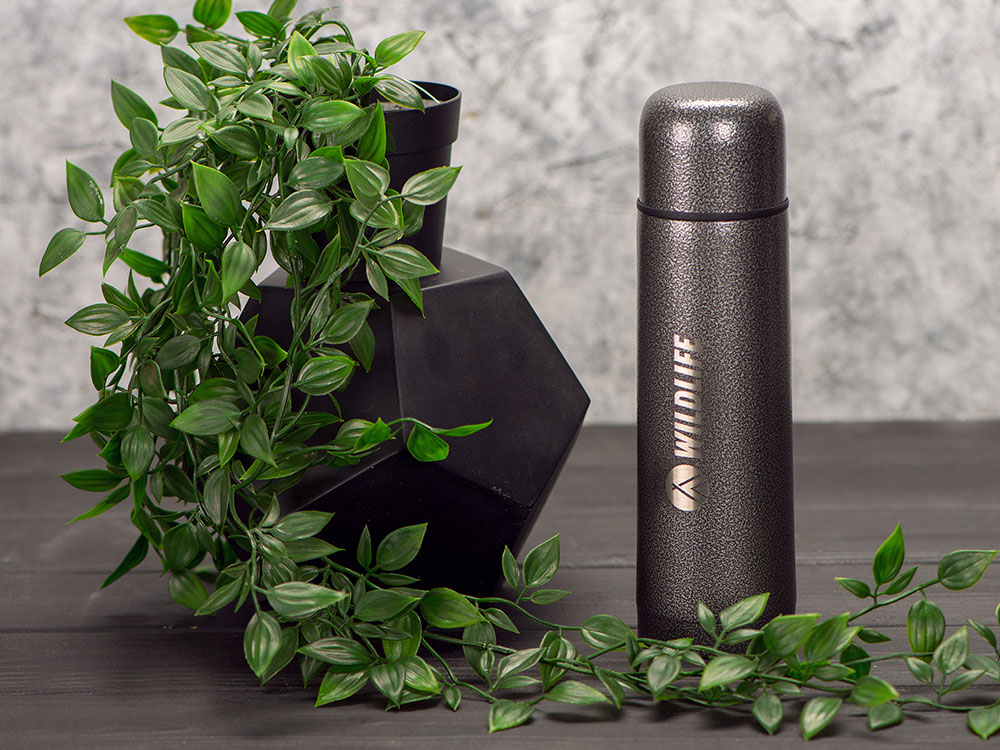 Термос Ямал Hammer 500мл с чехлом, черный-6