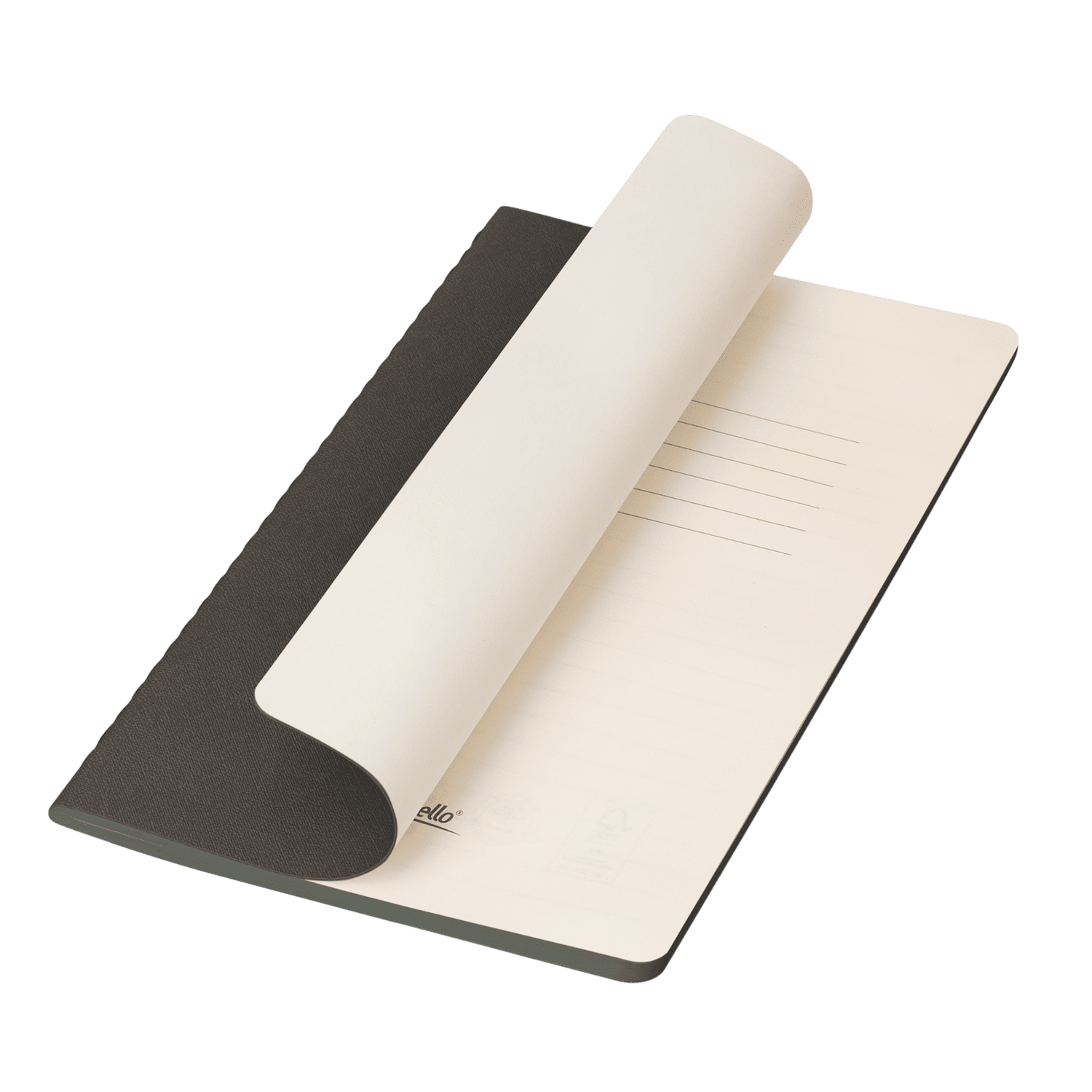 Блокнот Corsa slim, серый-0