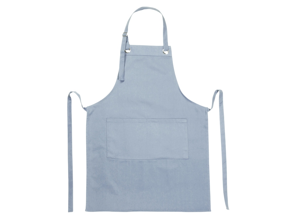 Хлопковый фартук Delight с карманом и регулируемыми завязками, антрацит-8