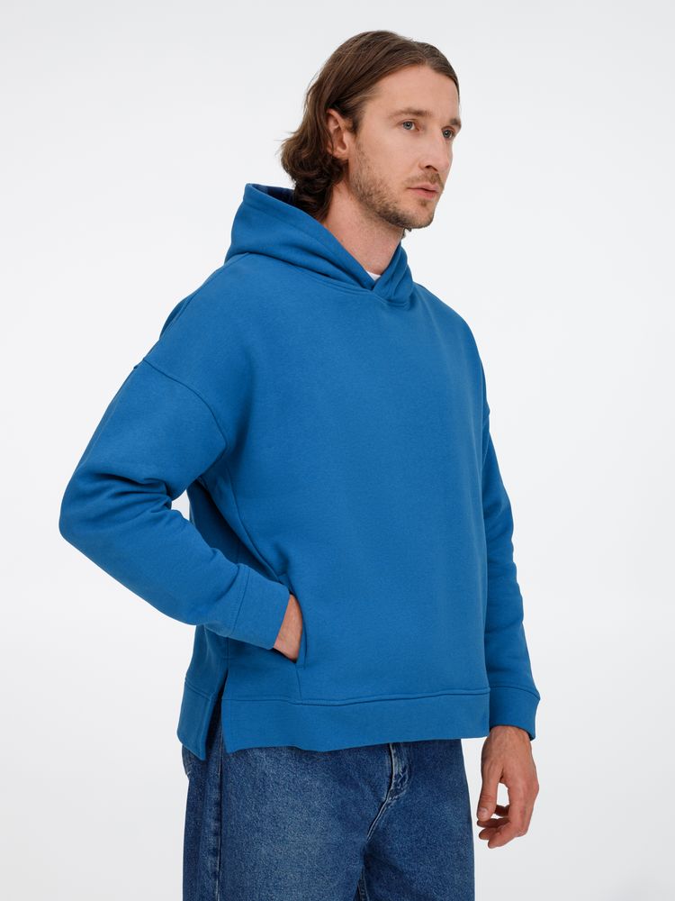 Худи оверсайз унисекс Tolla, синее (джинс)-6