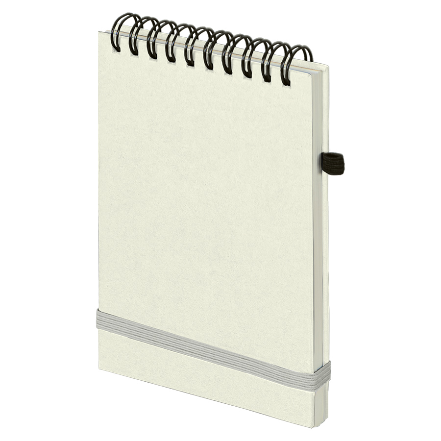 Блокнот на спирали MEMO, размер 95х145 мм, бежевый, блок в клетку, бежевый-0