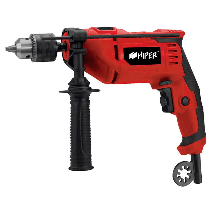 Дрель ударная HIPER HID680A, 680Вт 0 -3000об/мин, 13мм, коробка, красный-1