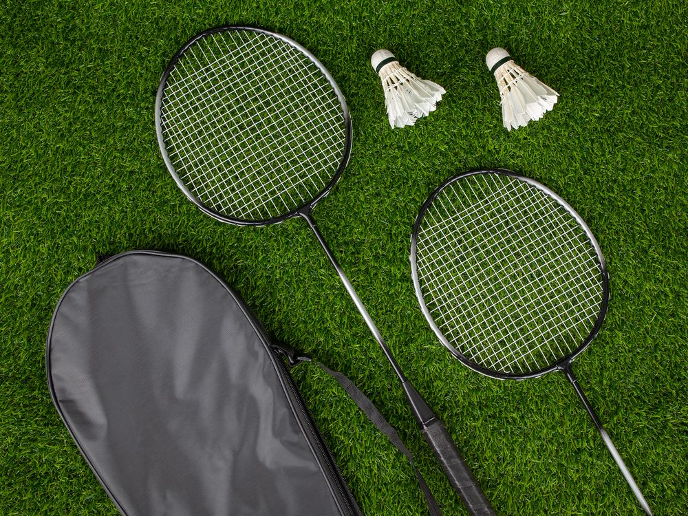Набор для игры в бадминтон Gloucester, черно-серый-4
