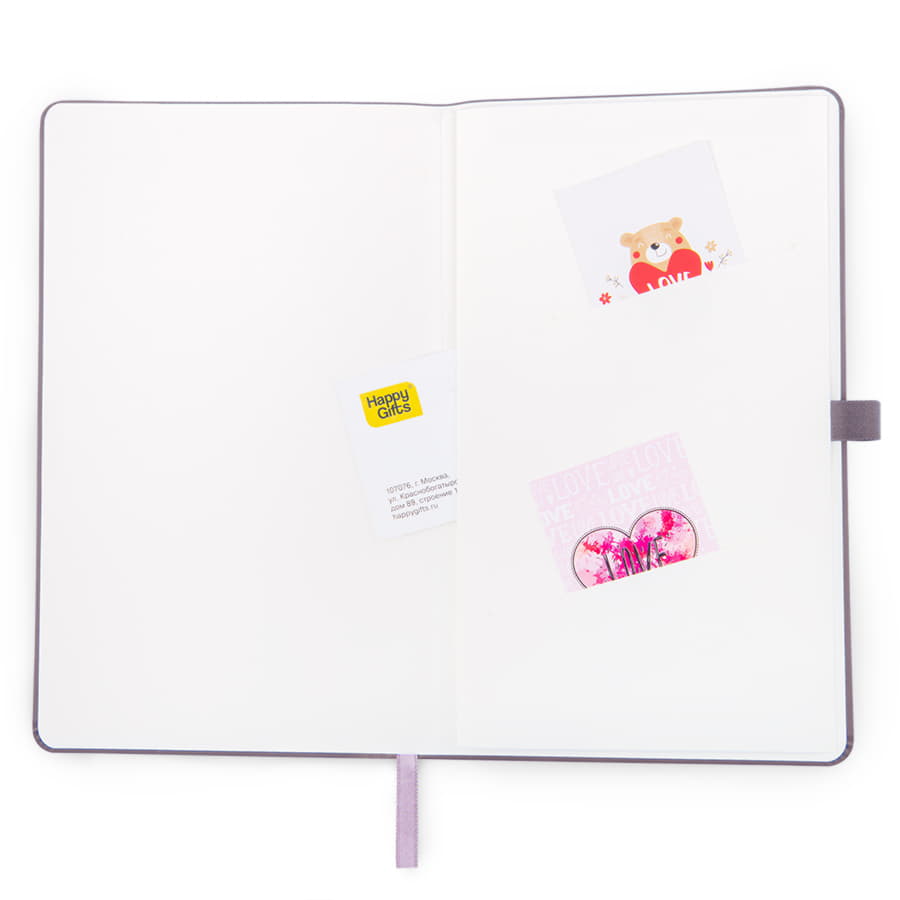 Бизнес-блокнот А5 FLIPPY, формат А5, в линейку, серый-11