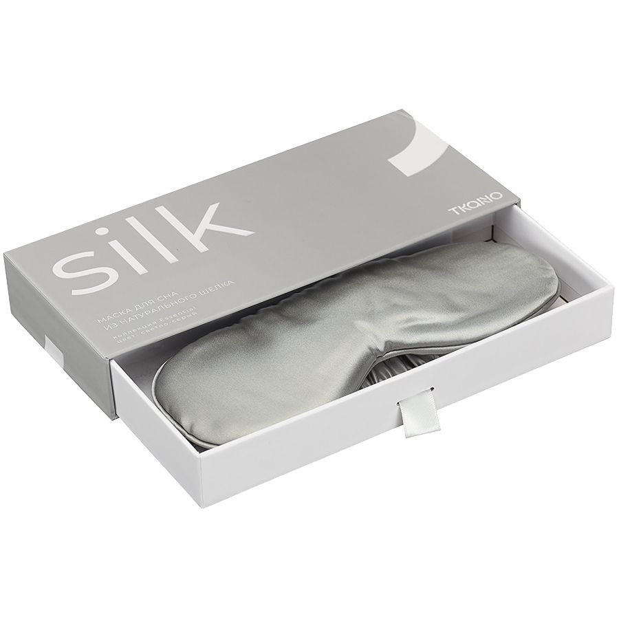 Маска для сна Essential, светло-серая-2