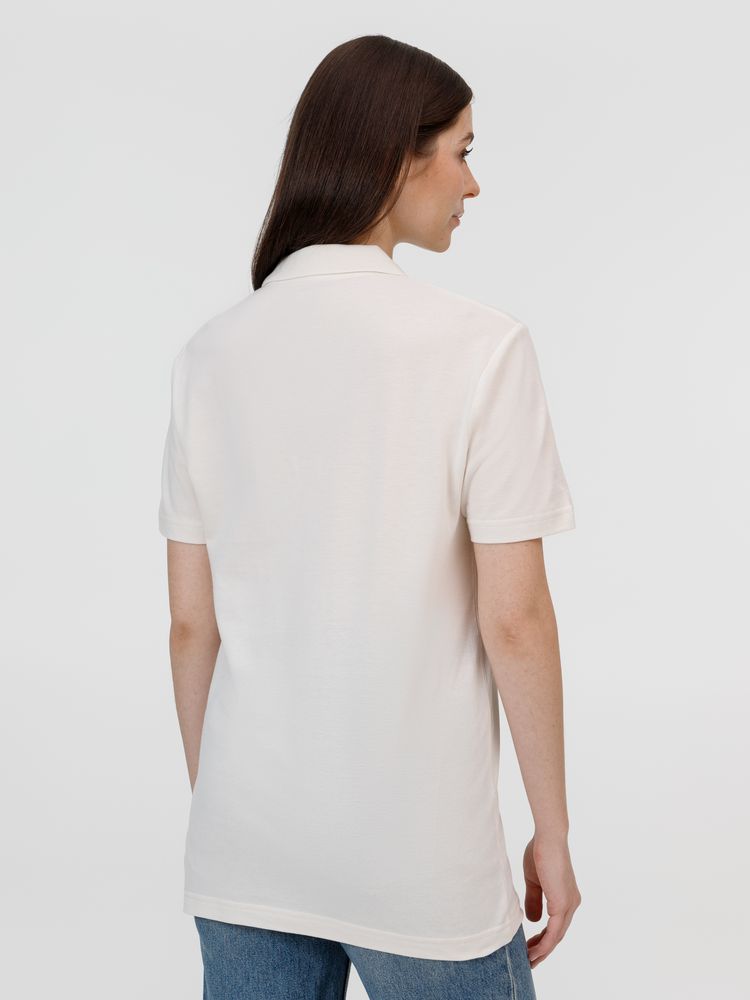 Рубашка поло унисекс Pulse, молочно-белая-6