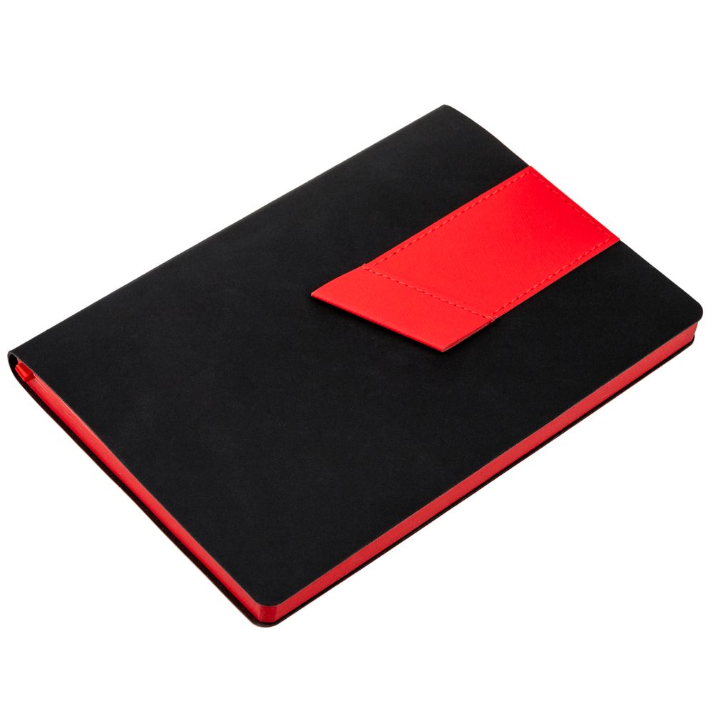 Ежедневник Bookmark, недатированный, черный с красным-2
