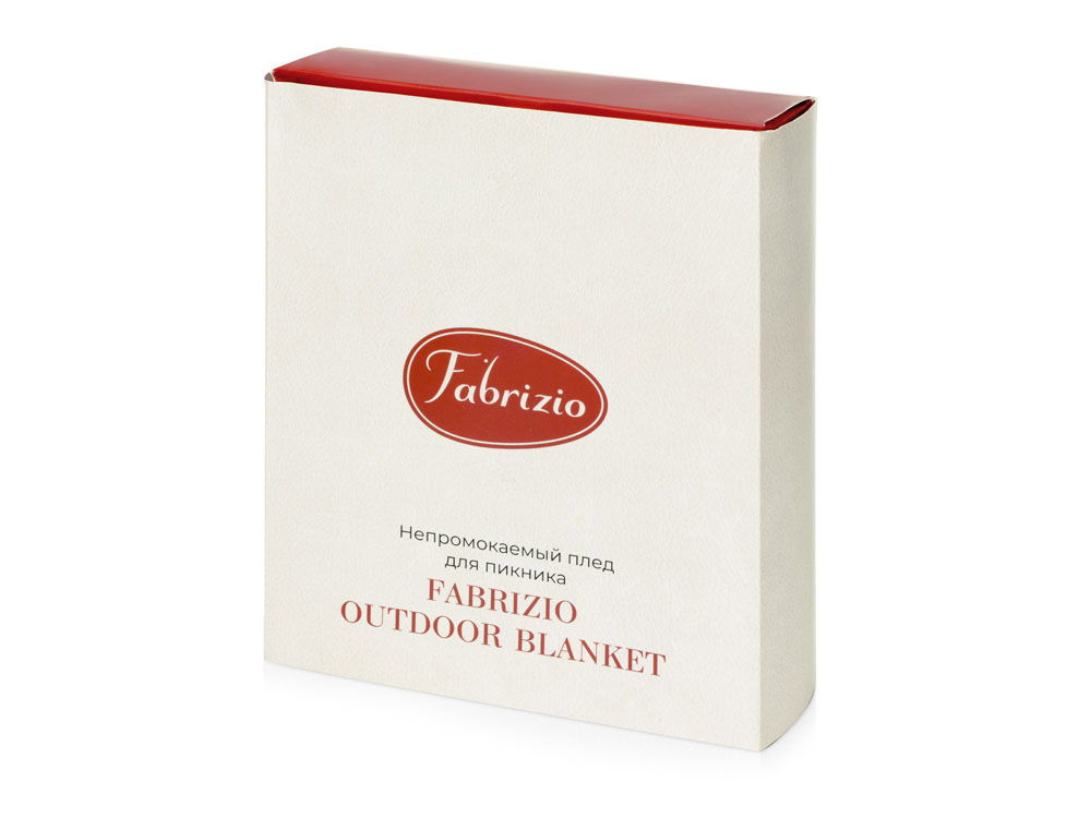 Непромокаемый плед для пикника Fabrizio, синий/черный-8