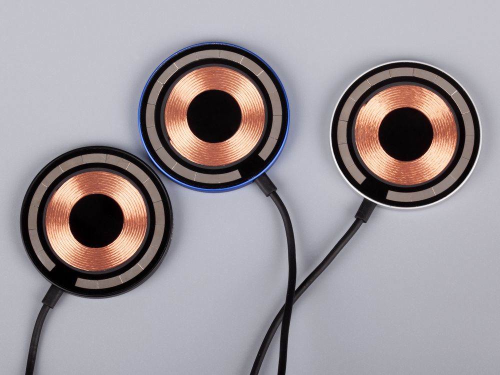 Магнитное зарядное устройство Cooper Rond, 15 Вт, синее-4