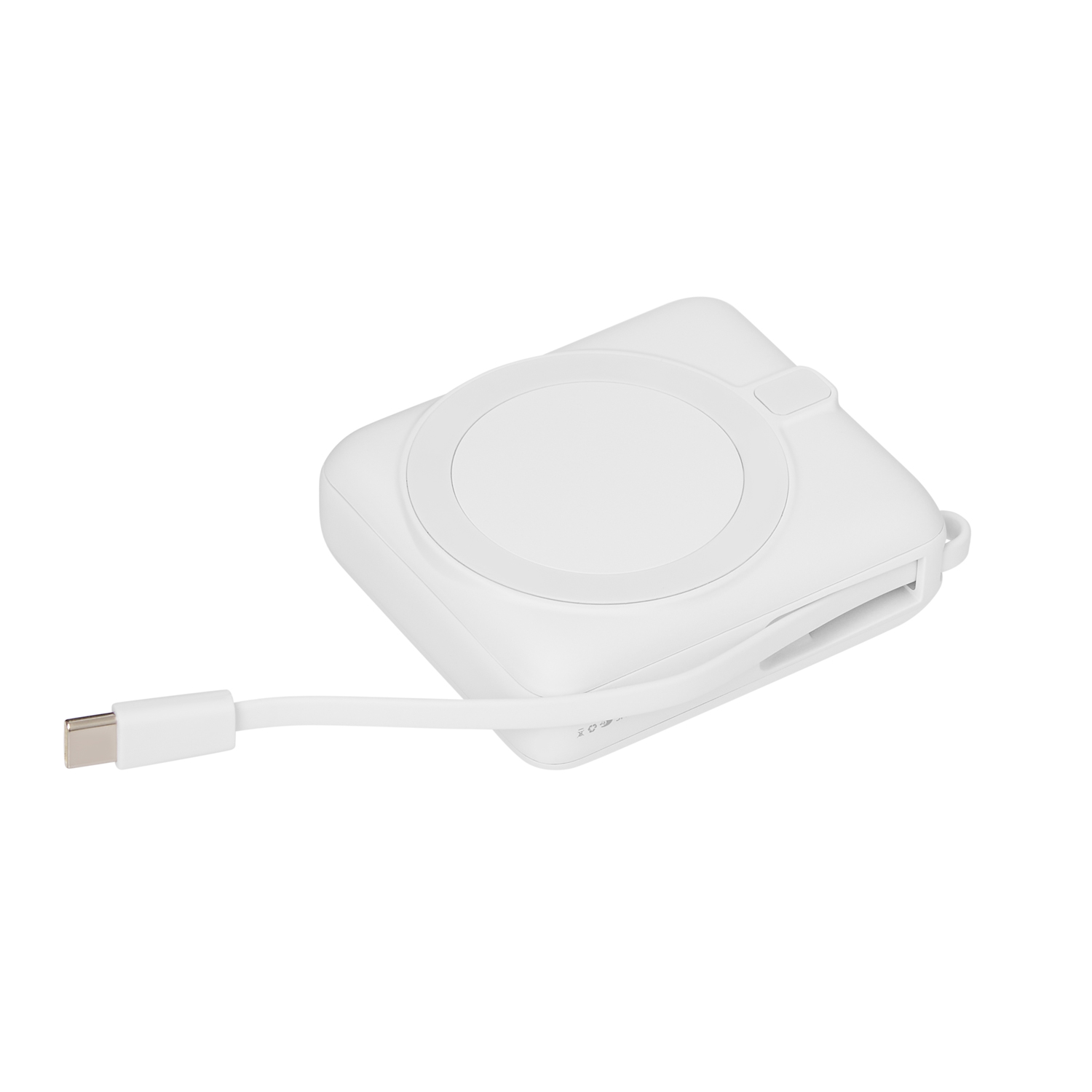 Внешний аккумулятор с подсветкой Ritter PD 10000mAh с функцией беспроводной зарядки 15W, белый-3