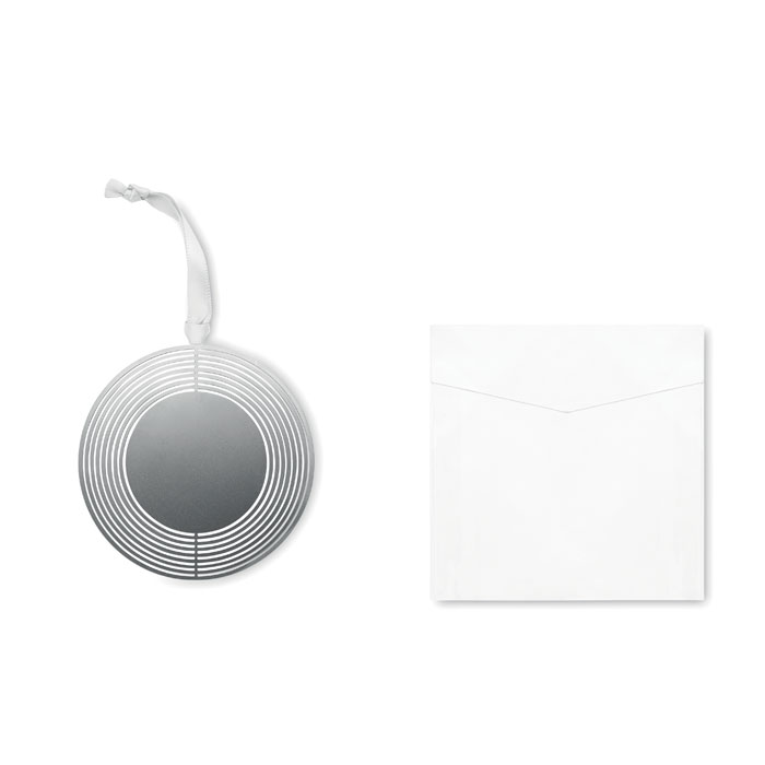 Украшение новогоднее (круг), серебряный-8