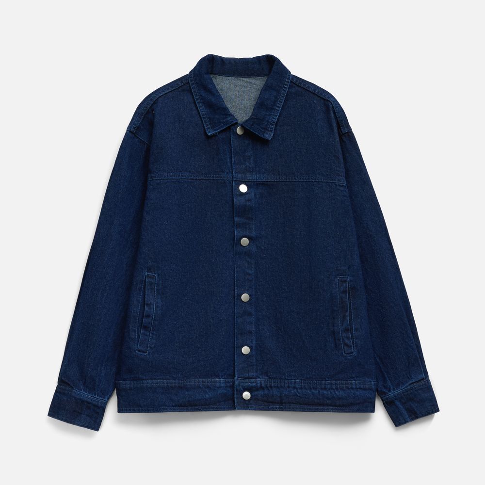 Куртка джинсовая O1, темно-синяя-0