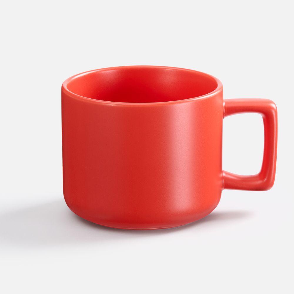 Чашка Jumbo в коробке матовая, красная-2