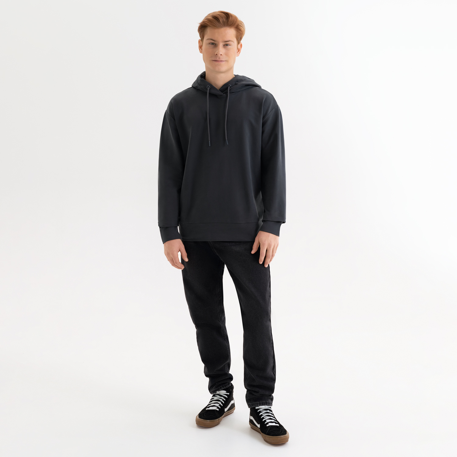 Худи с капюшоном, унисекс  ALEX антрацит-1