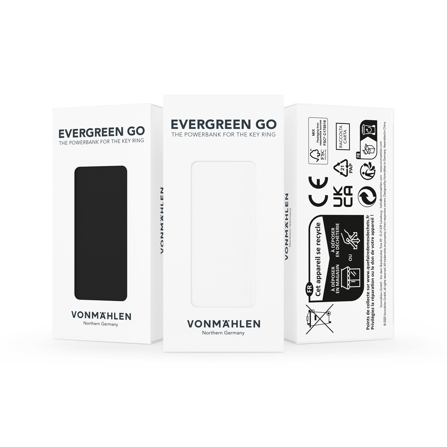 Внешний аккумулятор-брелок VONMAHLEN Evergreen Go, 1000 мАч, белый-4