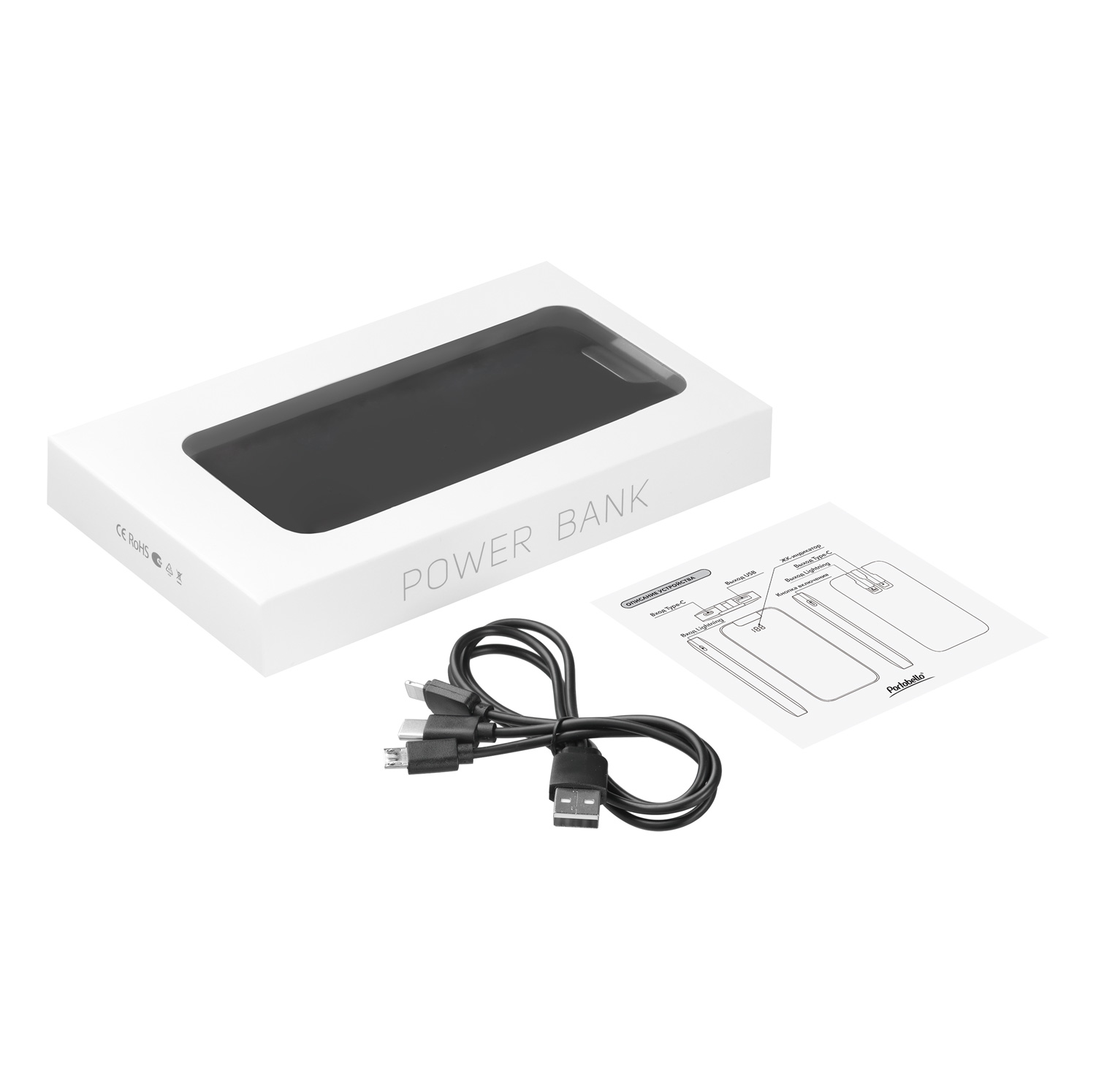 Внешний аккумулятор Оптима (Optima) 10000 mAh, черный-9