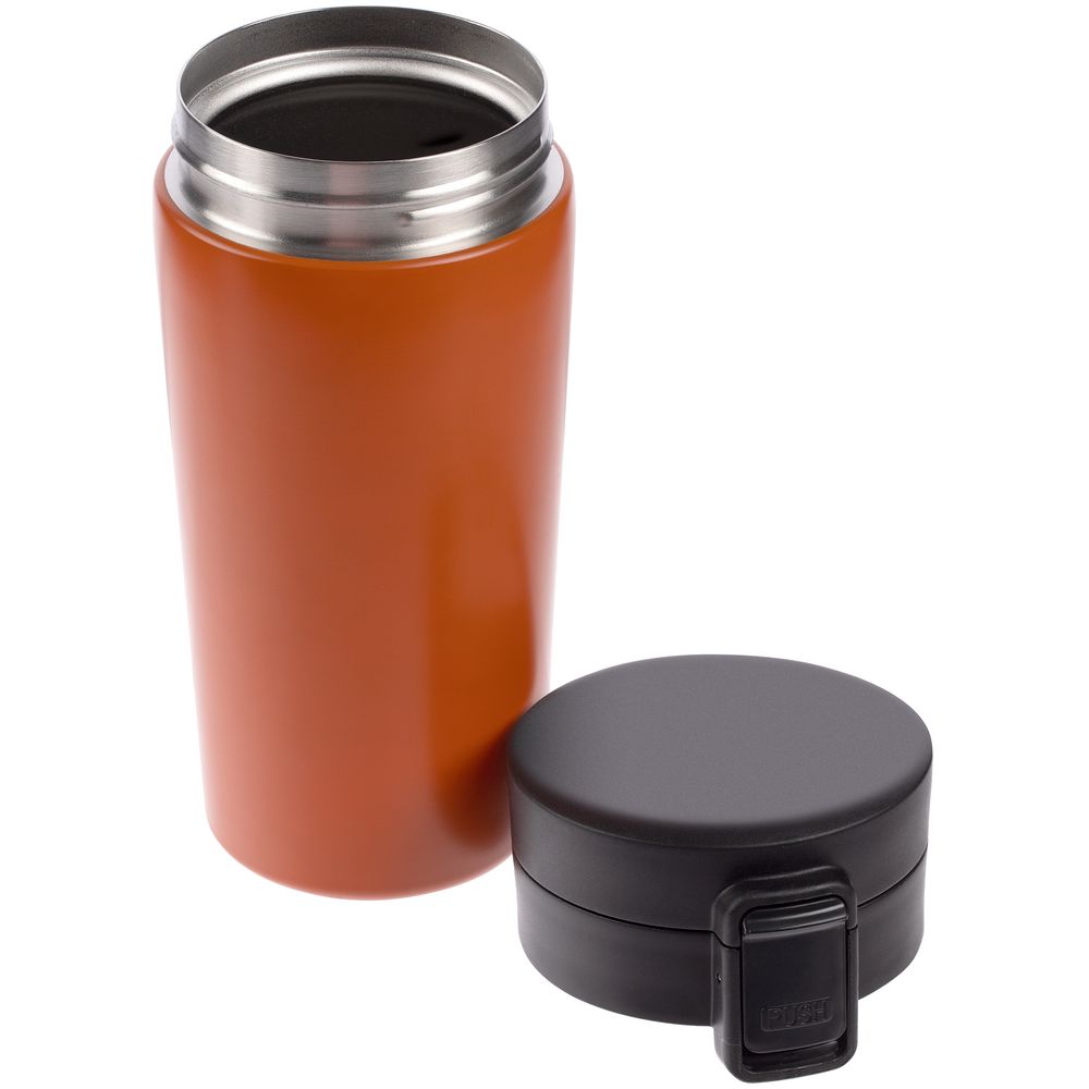 Термостакан с ситечком No Leak Infuser, оранжевый-3