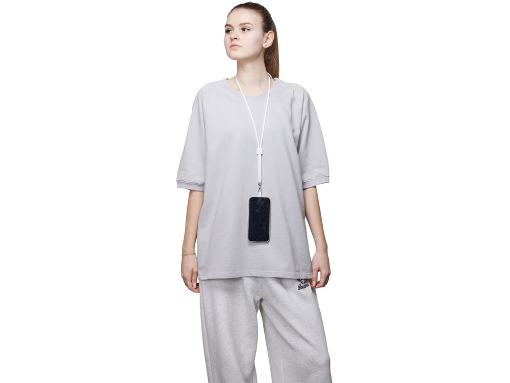 Ремешок на шею для телефона Риксо, белый-4