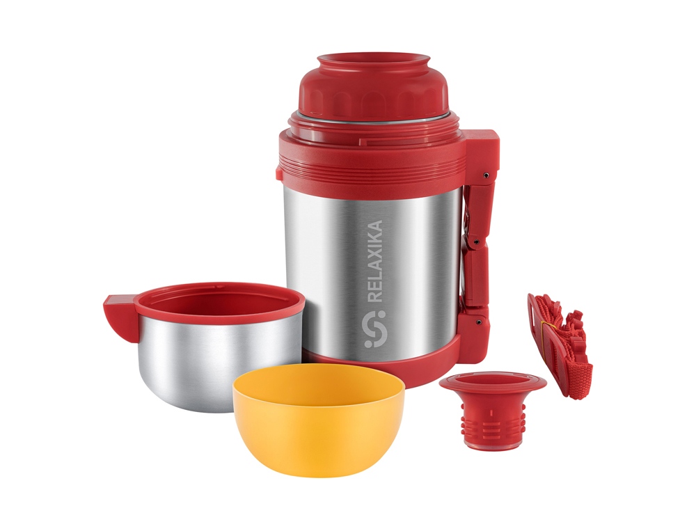 Термос универсальный (для еды и напитков) Relaxika 201, 800 мл, стальной-8