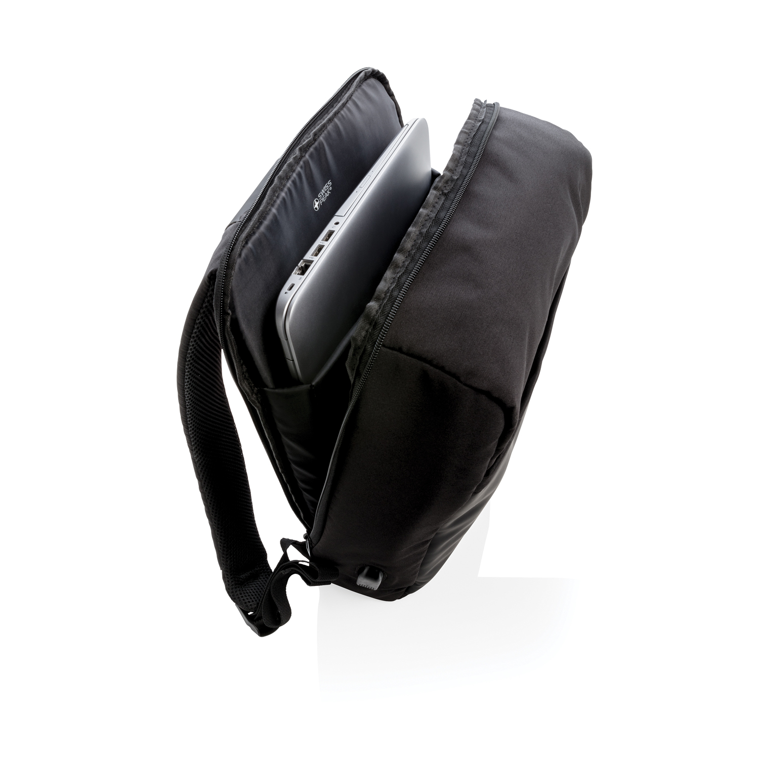Антикражный рюкзак Swiss Peak 15"  с RFID защитой и разъемом USB-6