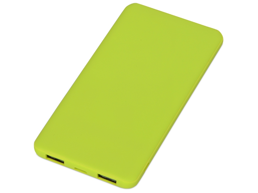 Портативное зарядное устройство Reserve с USB Type-C, 5000 mAh, зеленое яблоко-0