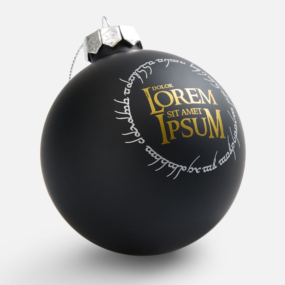 Елочный шар Finery Matt, 10 см, матовый черный-3