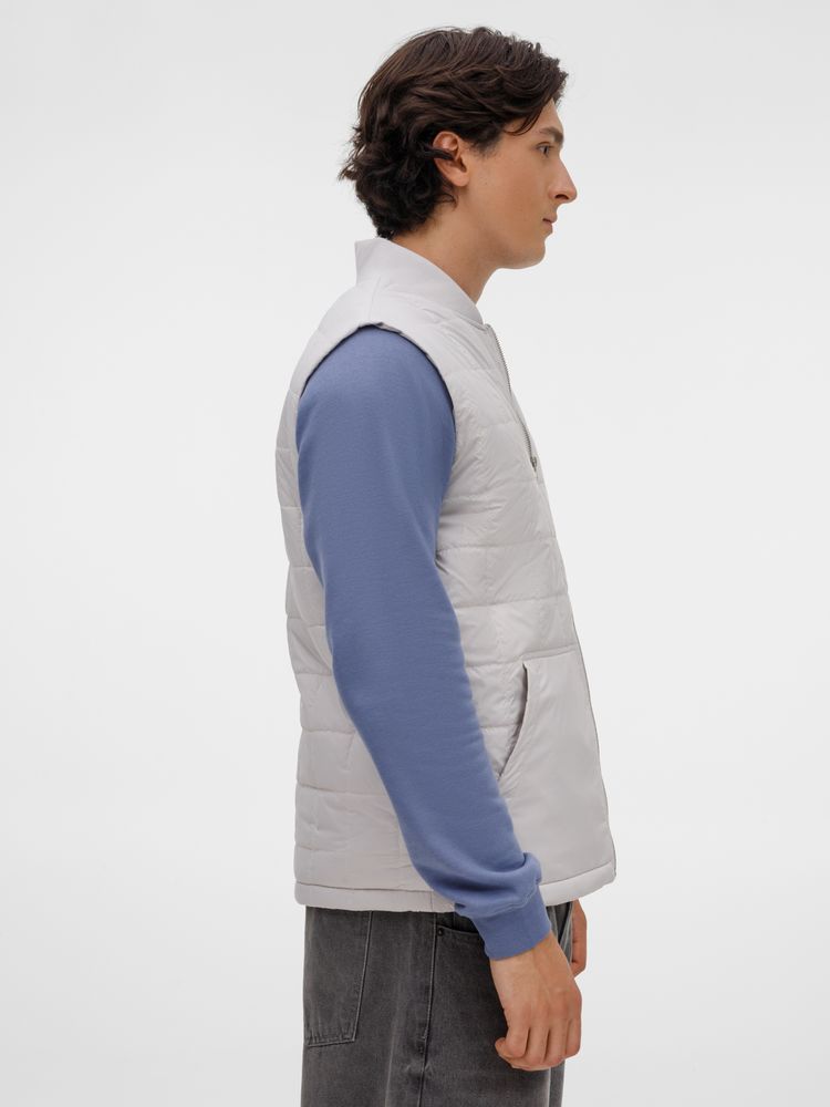 Жилет унисекс Warmbridge, светло-серый-3