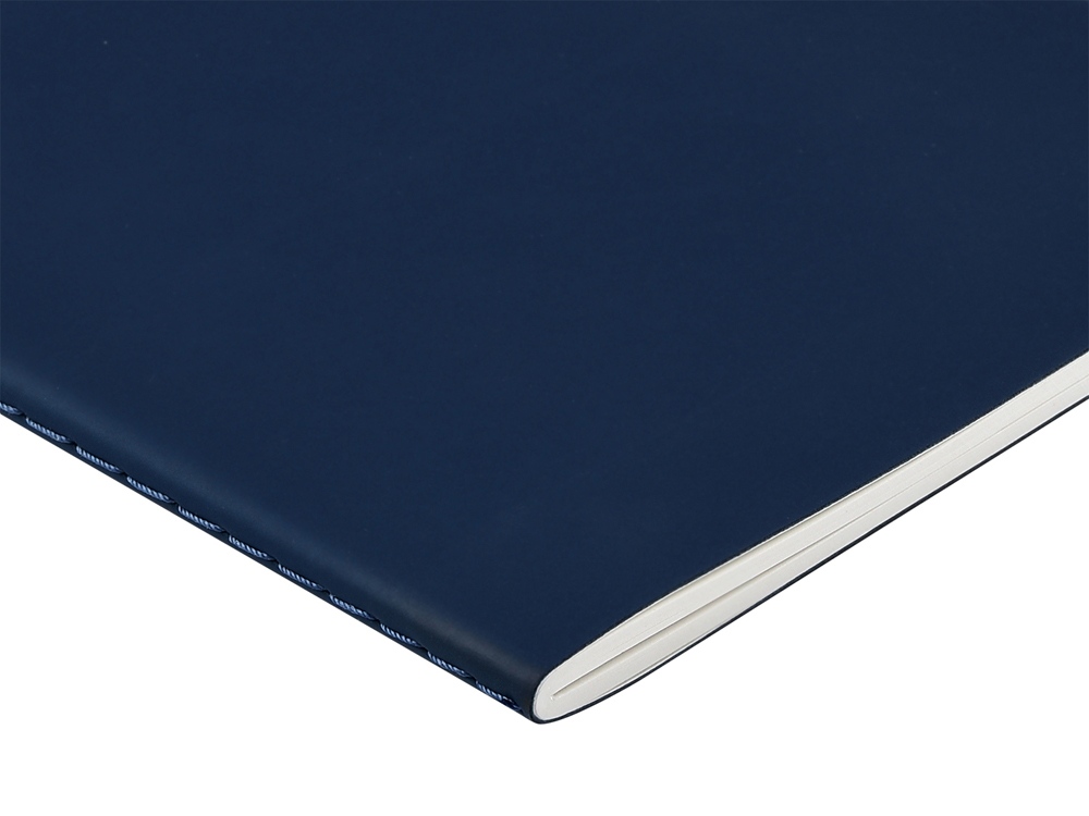 Тетрадь с каменной бумагой А5 Carrara 40 л., линейка, темно-синий-2
