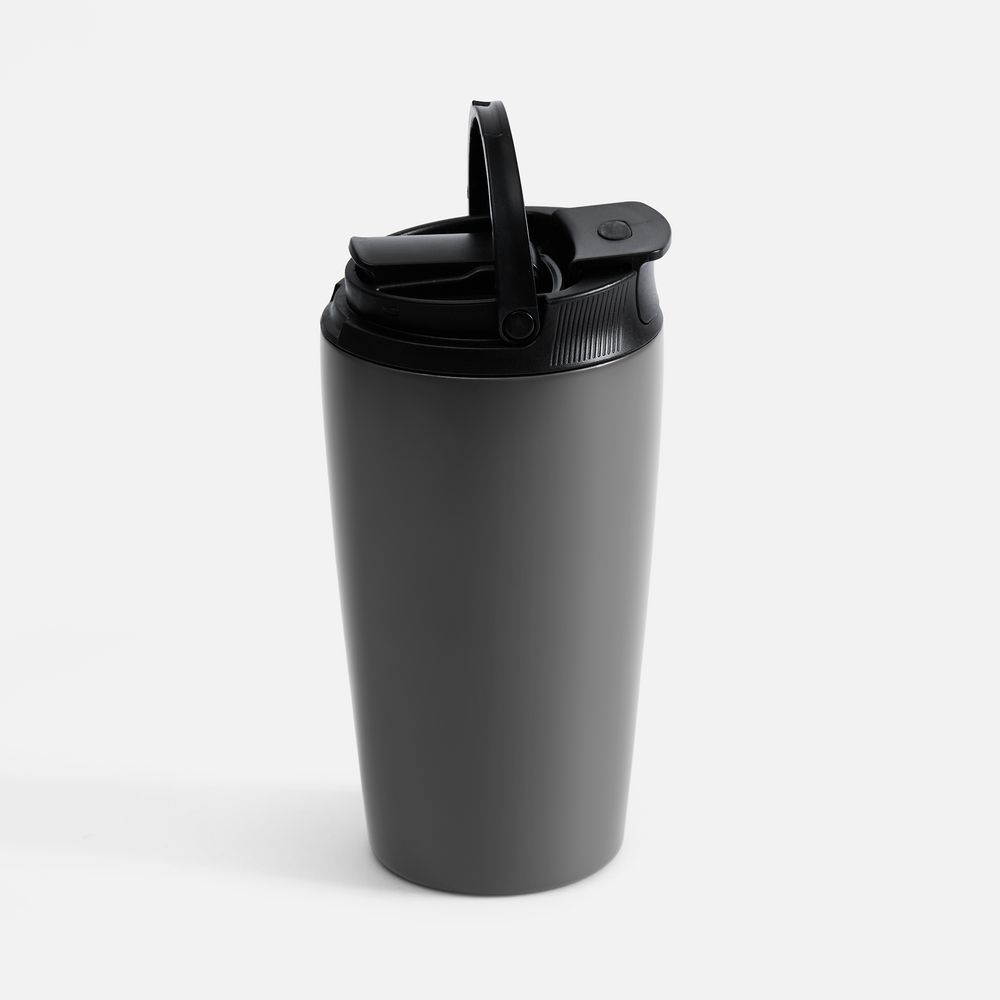 Термостакан с двумя поильниками Duetta, серый-1