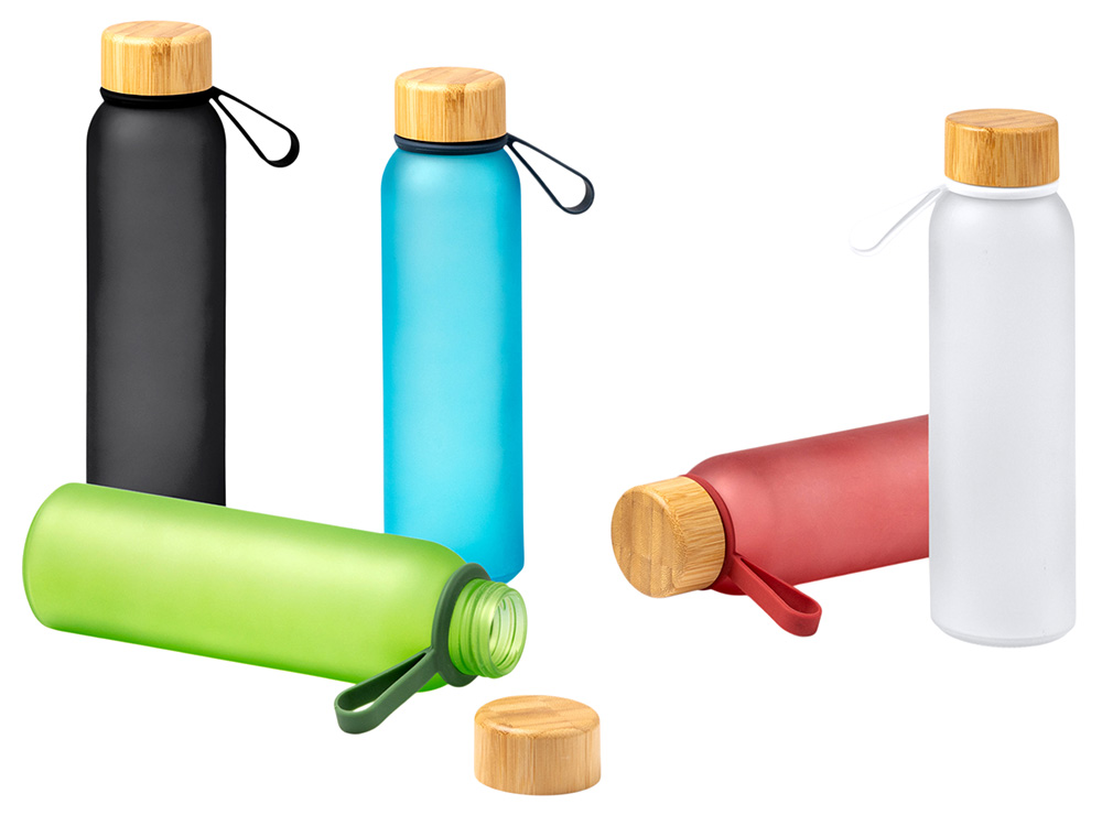 Бутылка из переработанного стекла  VOZNAN черный-1